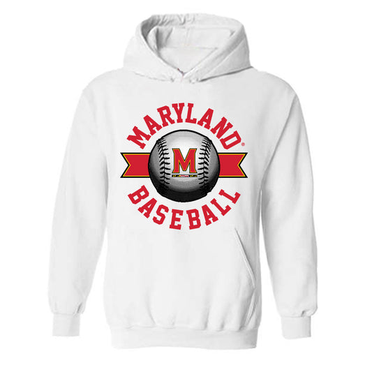 Maryland - NCAA Baseball : Evan Smith - Sports Shersey Hooded Sweatshirt-0