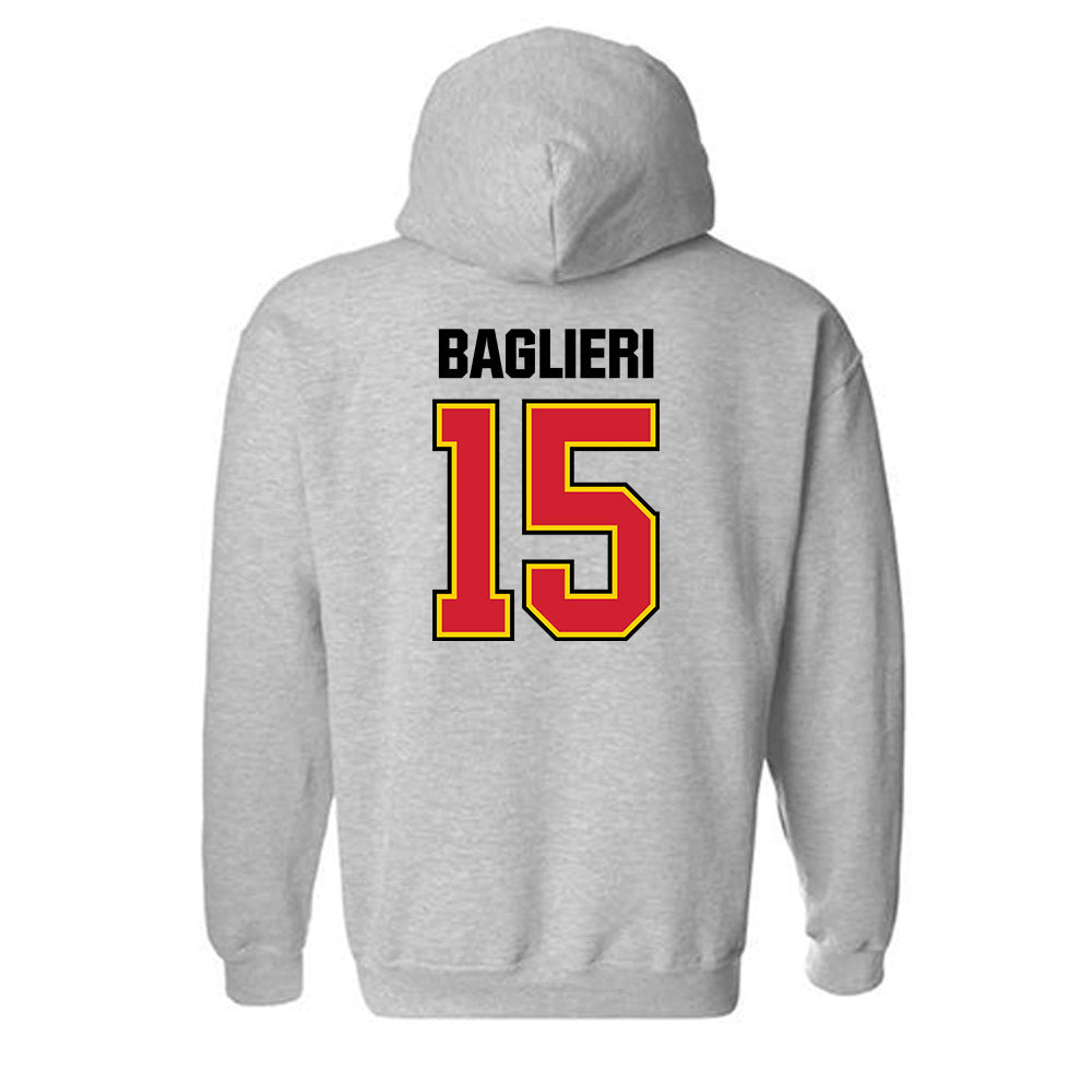 Maryland - NCAA Softball : Biz Baglieri - Sports Shersey Hooded Sweatshirt-1