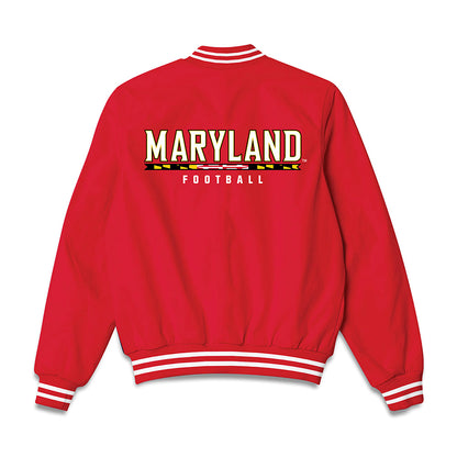 Maryland - NCAA Football : Cam Brickle ll - Bomber Jacket-1