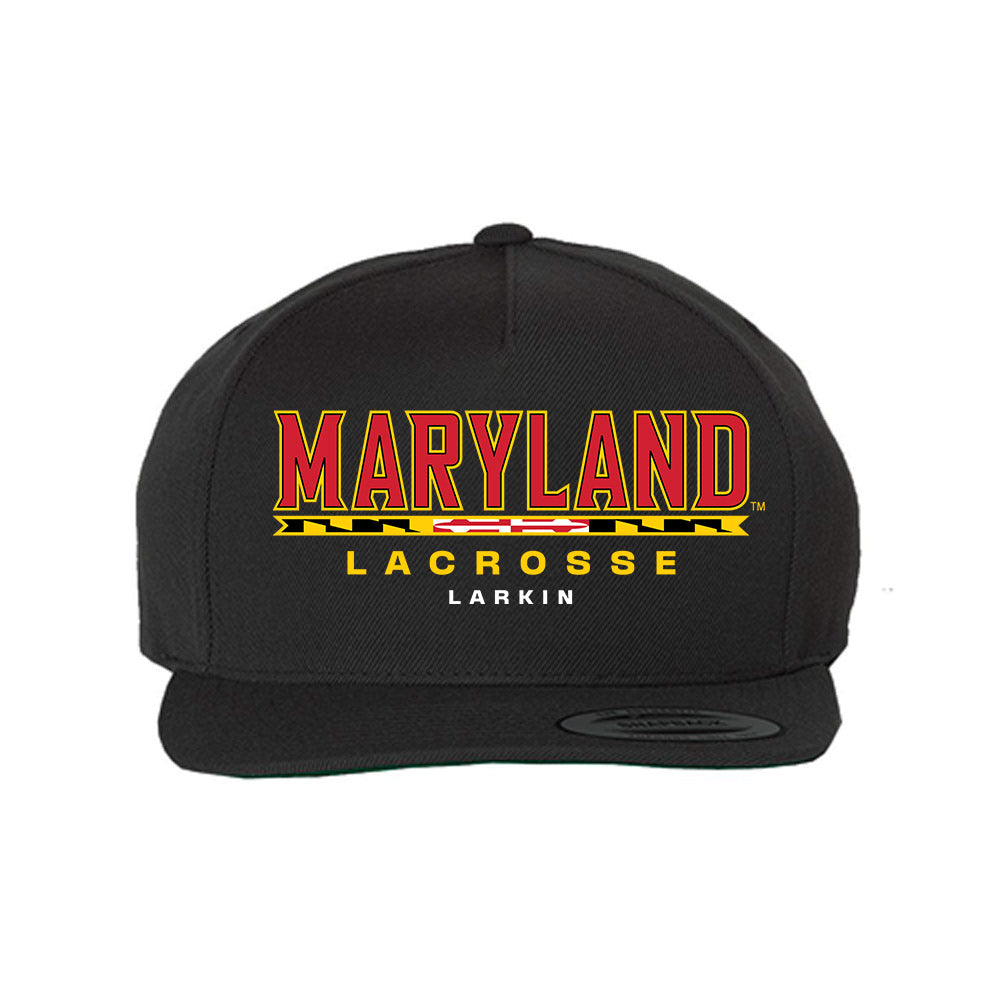 Maryland - NCAA Men's Lacrosse : AJ Larkin - Snapback Hat-0
