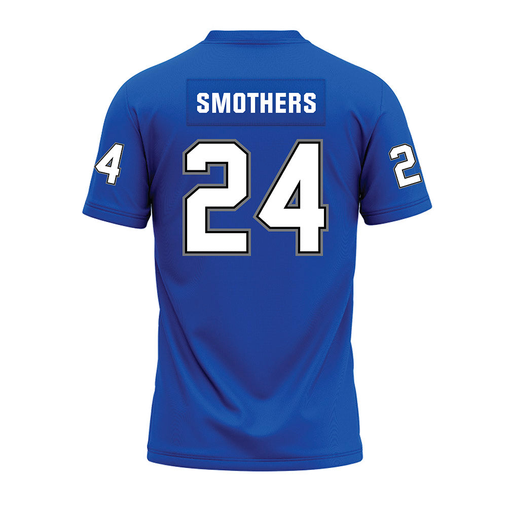 Buffalo - NCAA Football : Sayre Smothers - Blue Premium Football Jersey-1