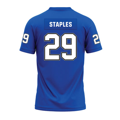 Buffalo - NCAA Football : Cardel Staples - Blue Premium Football Jersey-1