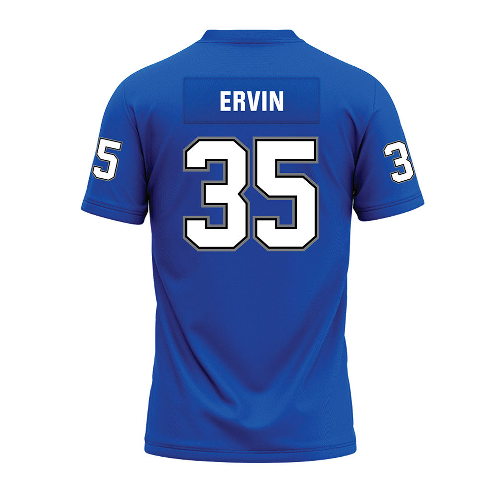 Buffalo - NCAA Football : Malachi Ervin - Blue Premium Football Jersey-1