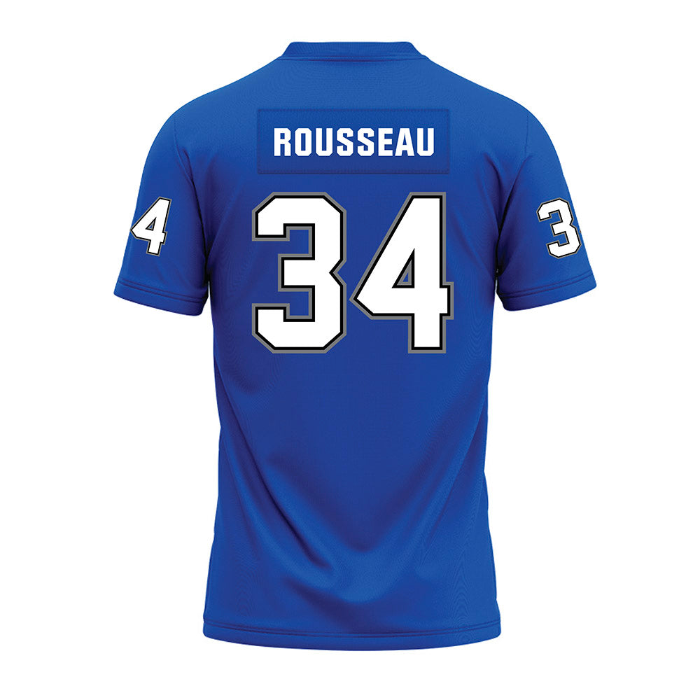 Buffalo - NCAA Football : Jonathan Rousseau - Blue Premium Football Jersey-1