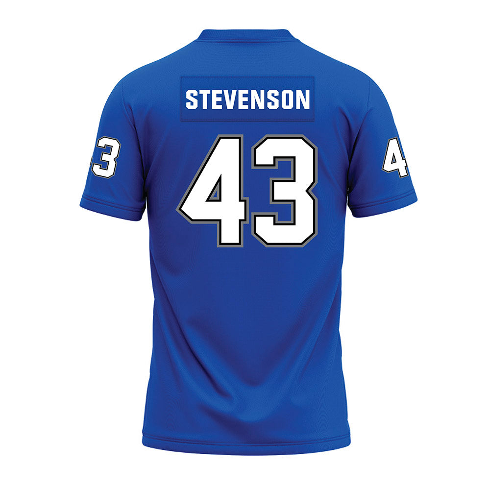 Buffalo - NCAA Football : Xair Stevenson - Blue Premium Football Jersey-1