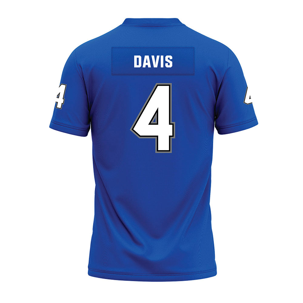 Buffalo - NCAA Football : Ronnell Davis - Blue Premium Football Jersey-1