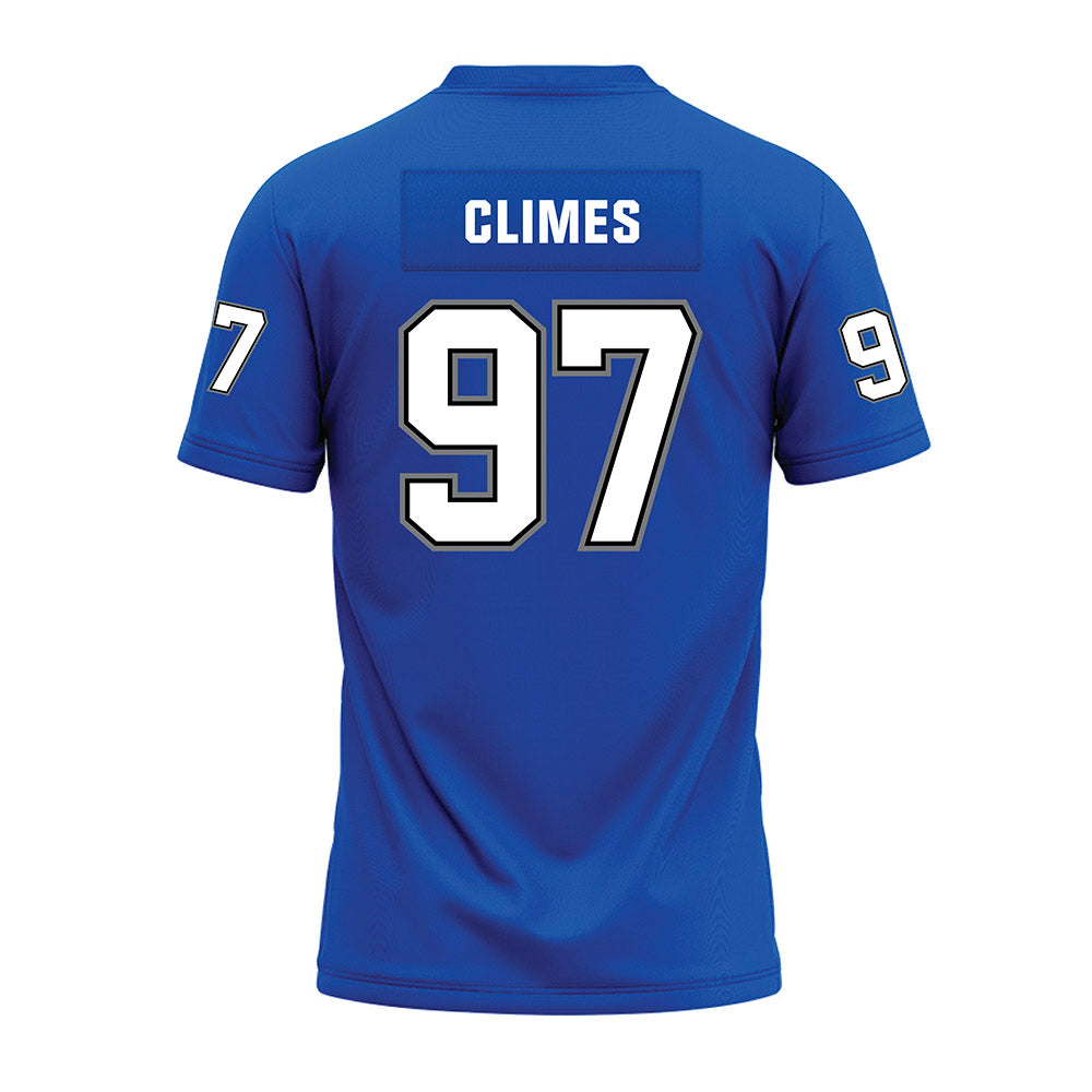 Buffalo - NCAA Football : Christopher Climes - Blue Premium Football Jersey-1