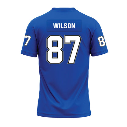Buffalo - NCAA Football : Trevor Wilson - Blue Premium Football Jersey-1