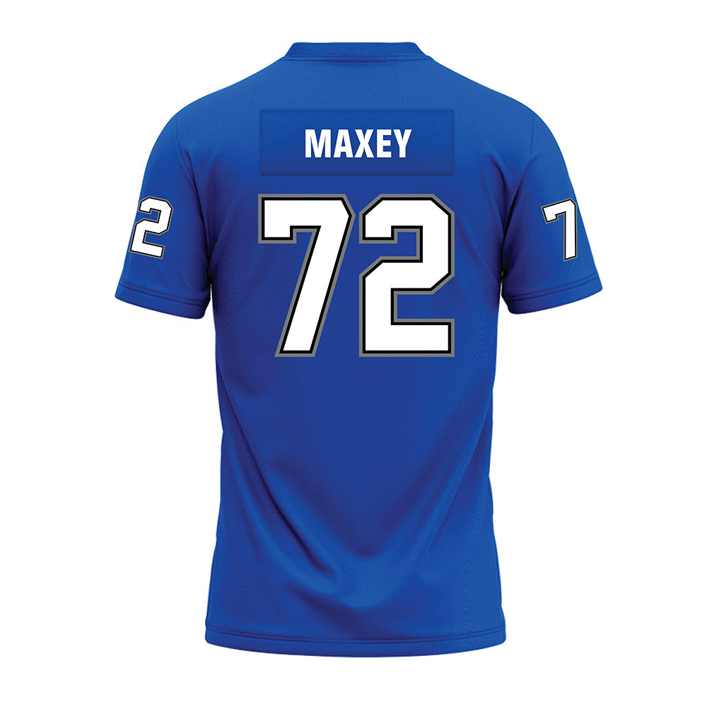 Buffalo - NCAA Football : Jaden Maxey - Blue Premium Football Jersey-1