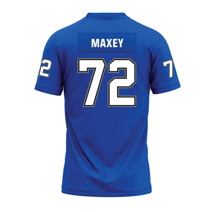Buffalo - NCAA Football : Jaden Maxey - Blue Premium Football Jersey-1