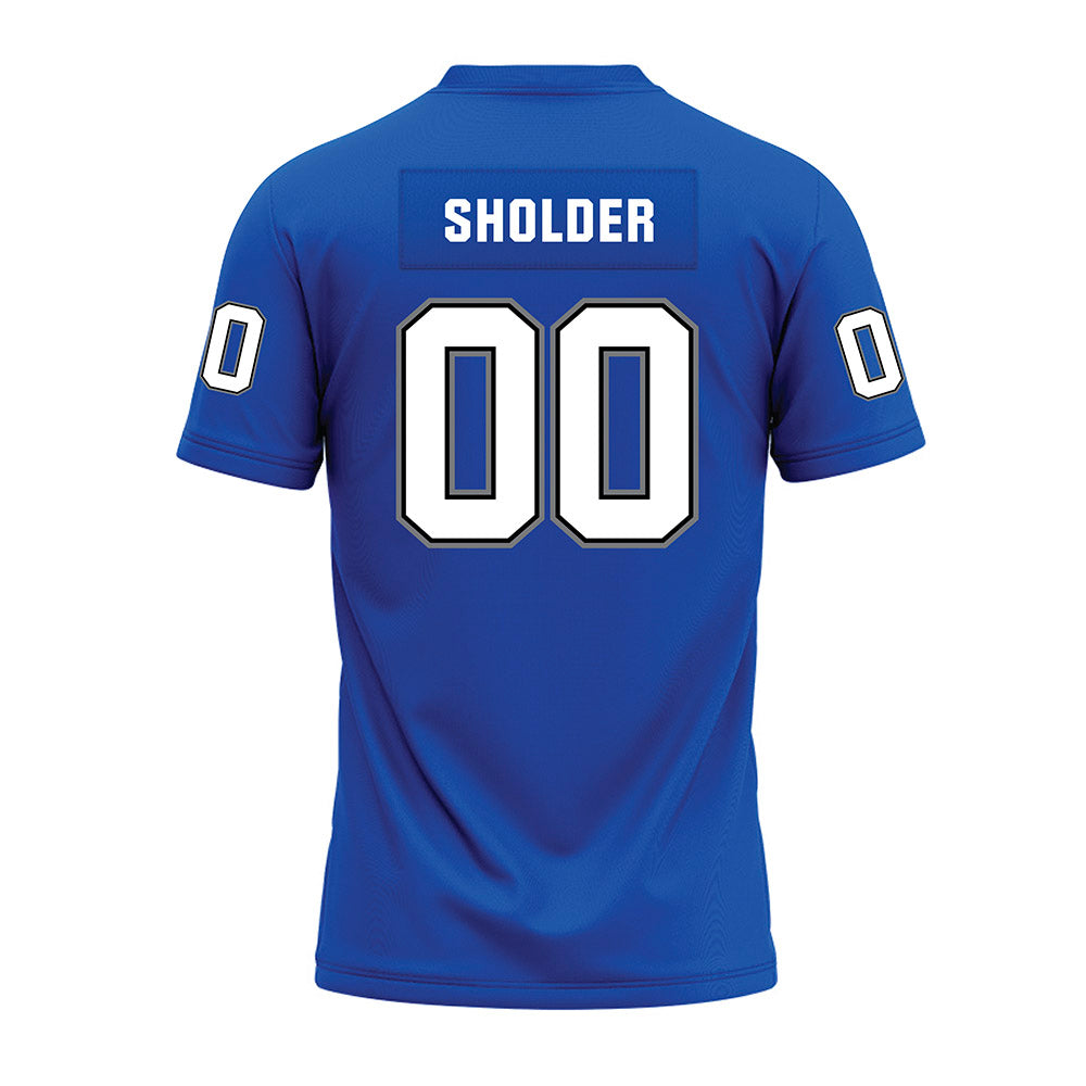 Buffalo - NCAA Football : Blake Sholder - Blue Premium Football Jersey-1