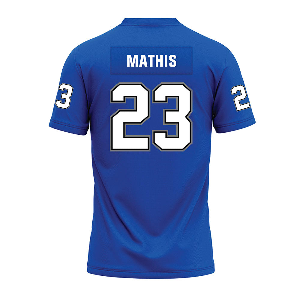Buffalo - NCAA Football : Devare Mathis - Blue Premium Football Jersey-1