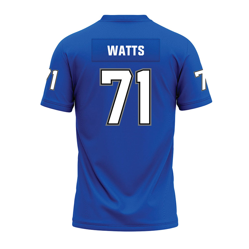 Buffalo - NCAA Football : Caleb Watts - Blue Premium Football Jersey-1