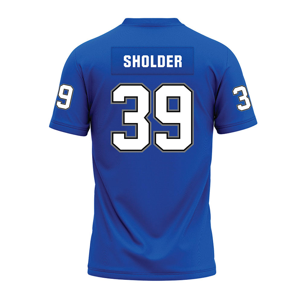 Buffalo - NCAA Football : Blake Sholder - Blue Premium Football Jersey-1
