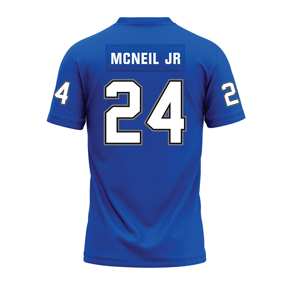 Buffalo - NCAA Football : James McNeil Jr - Blue Premium Football Jersey-1