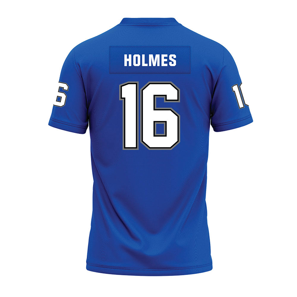 Buffalo - NCAA Football : Elijah Holmes - Blue Premium Football Jersey-1