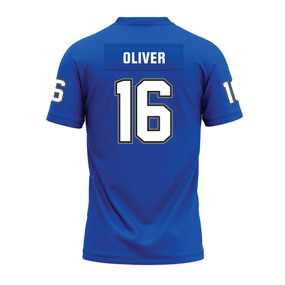 Buffalo - NCAA Football : Caleb Oliver - Blue Premium Football Jersey-1