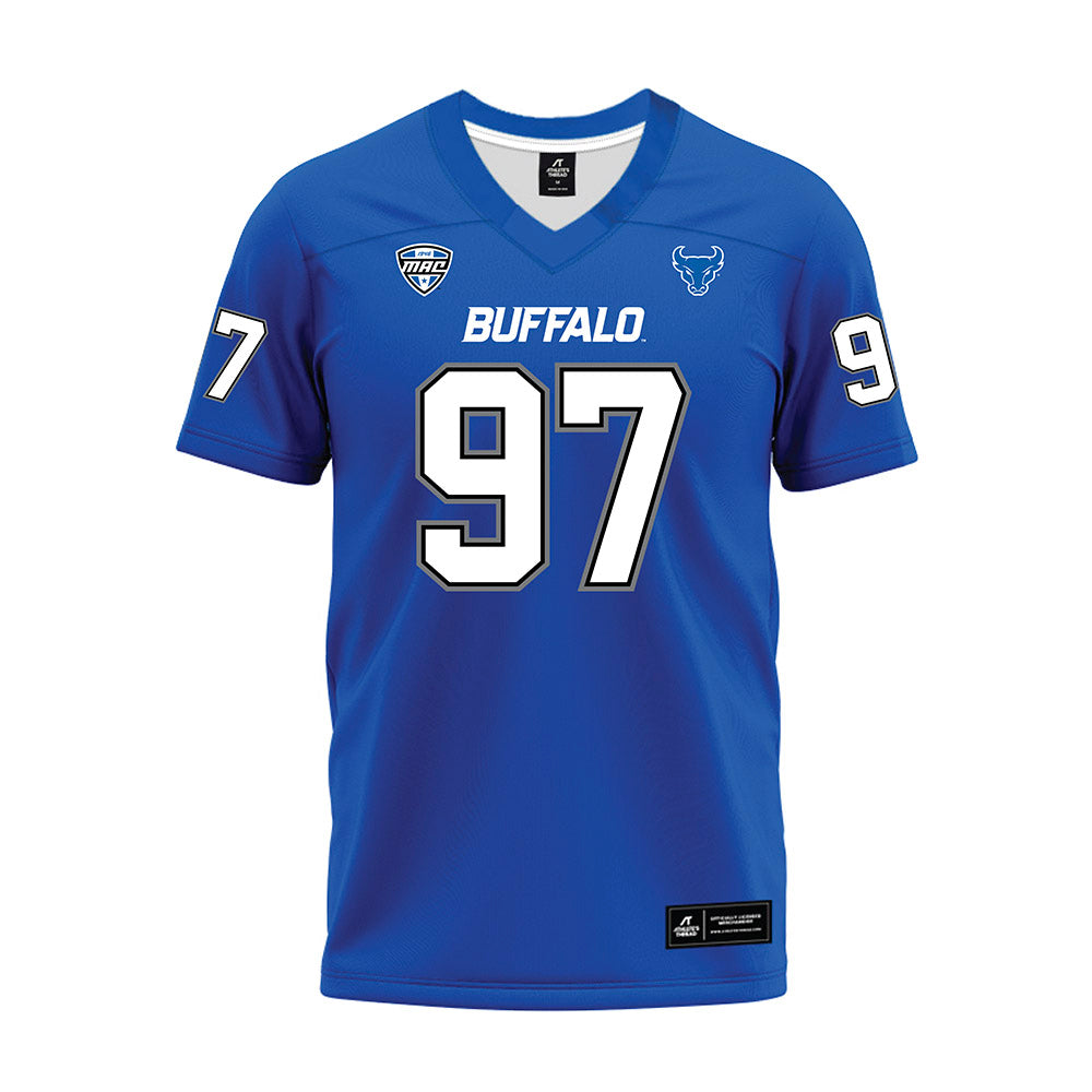 Buffalo - NCAA Football : Christopher Climes - Blue Premium Football Jersey-0