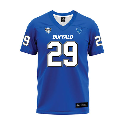 Buffalo - NCAA Football : Cardel Staples - Blue Premium Football Jersey-0