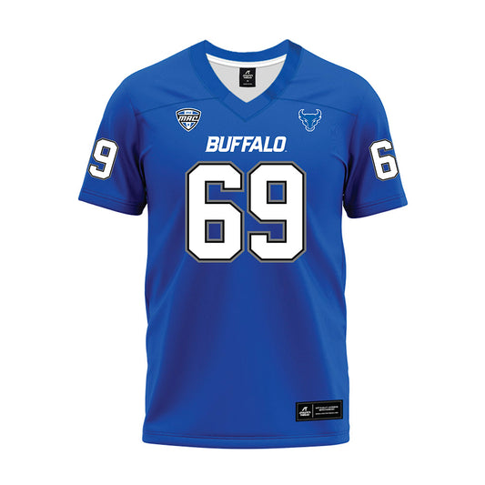 Buffalo - NCAA Football : Jackson Bellamy - Blue Premium Football Jersey
