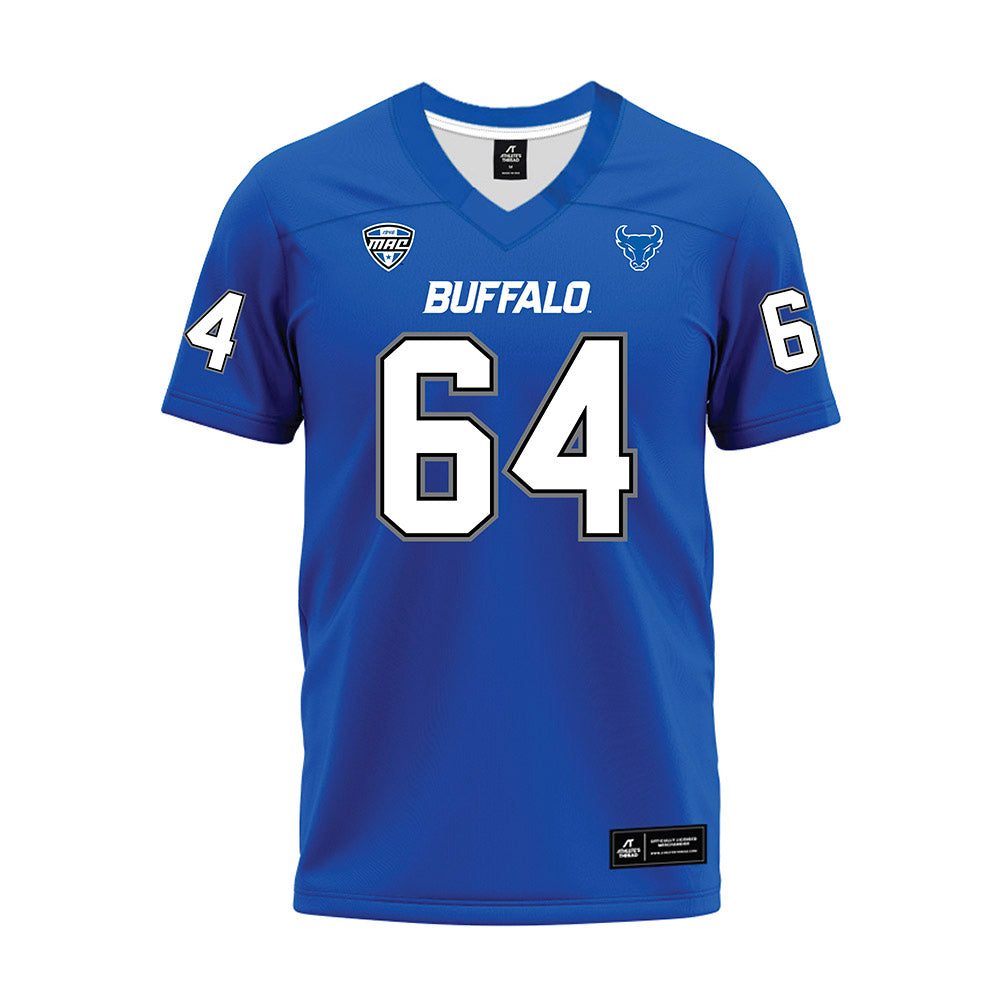 Buffalo - NCAA Football : Jake Merritt - Blue Premium Football Jersey-0