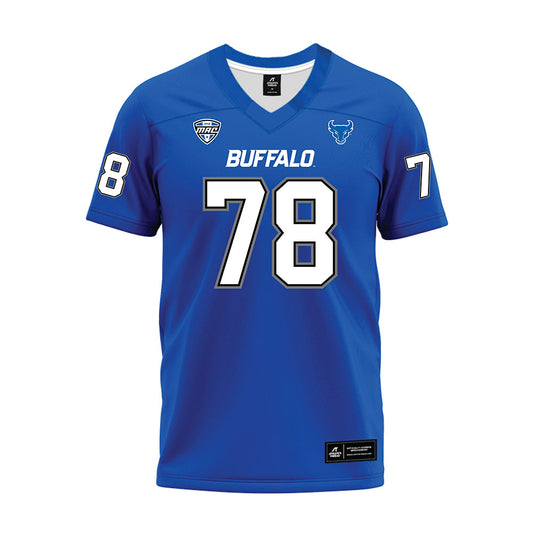 Buffalo - NCAA Football : Joe Crocker - Blue Premium Football Jersey-0