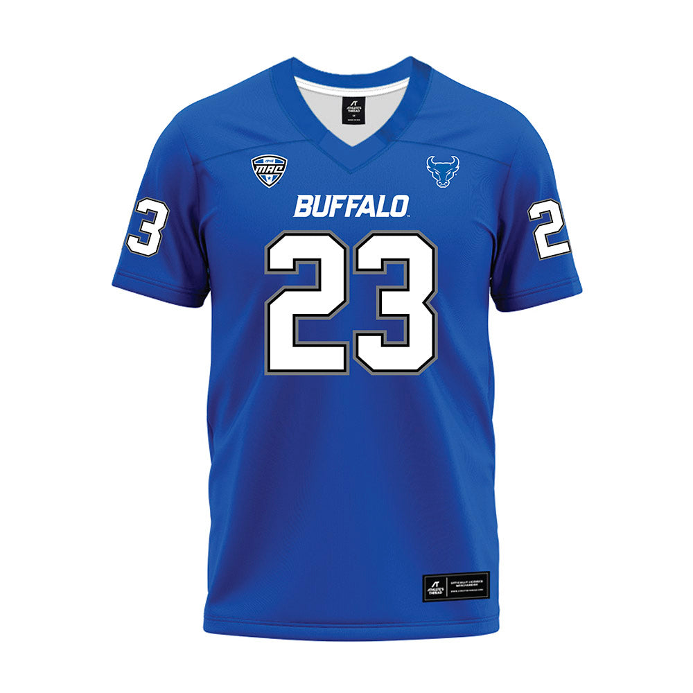 Buffalo - NCAA Football : Devare Mathis - Blue Premium Football Jersey-0