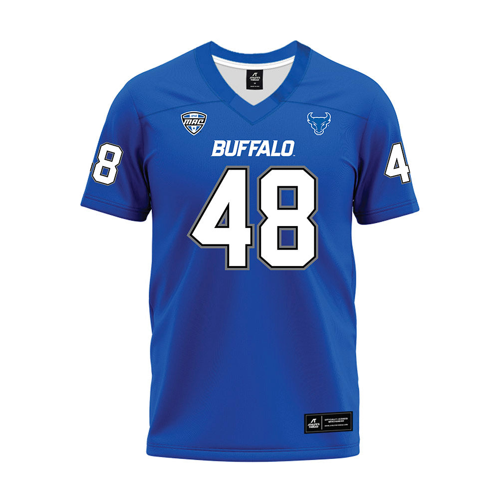 Buffalo - NCAA Football : Joseph Stoever - Blue Premium Football Jersey-0