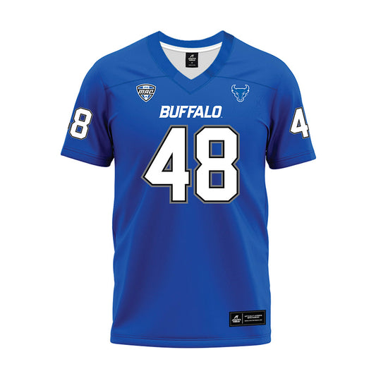 Buffalo - NCAA Football : Joseph Stoever - Blue Premium Football Jersey-0