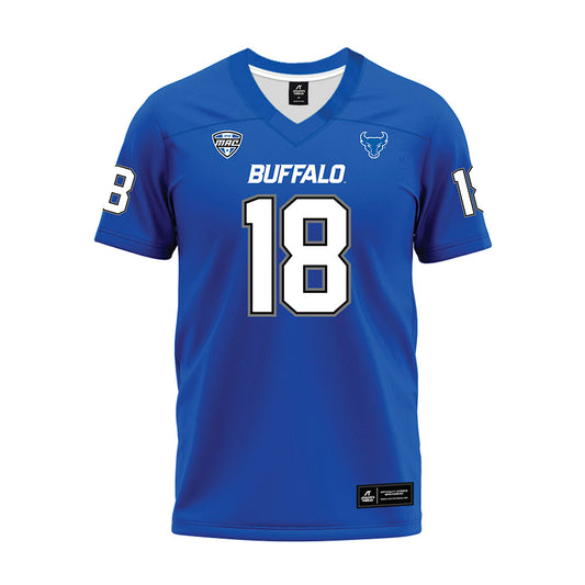 Buffalo - NCAA Football : George Hill - Blue Premium Football Jersey-0