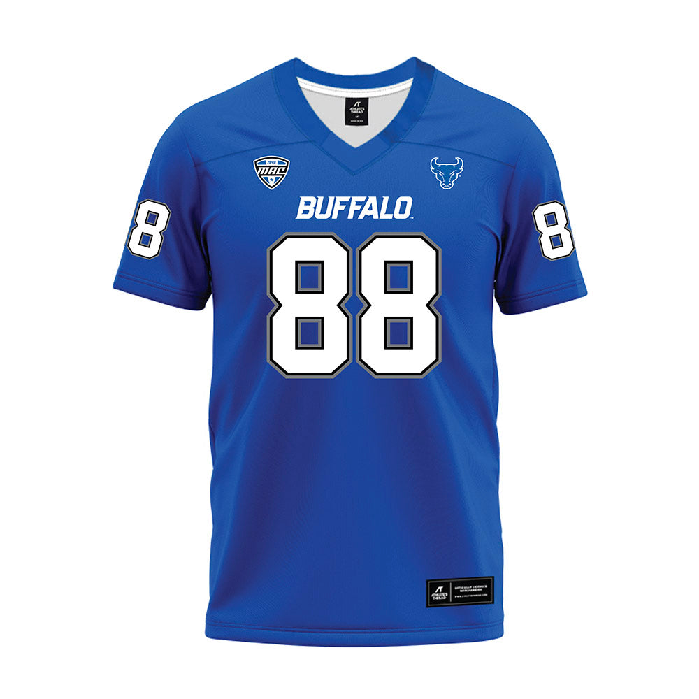 Buffalo - NCAA Football : Rex Stinchcomb - Blue Premium Football Jersey-0