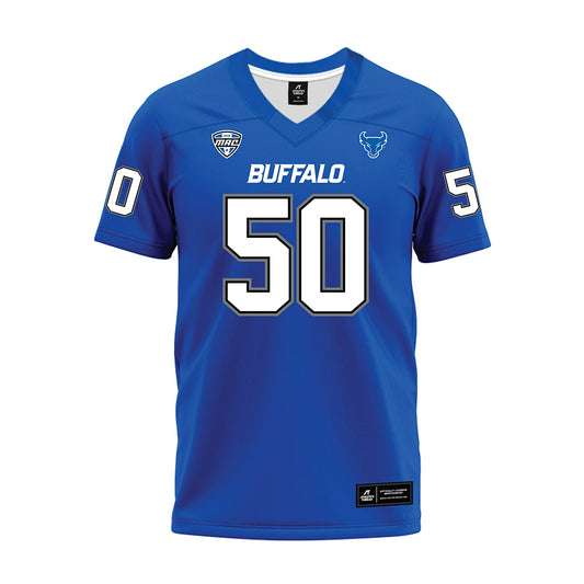 Buffalo - NCAA Football : Zachary Pettitt - Blue Premium Football Jersey-0