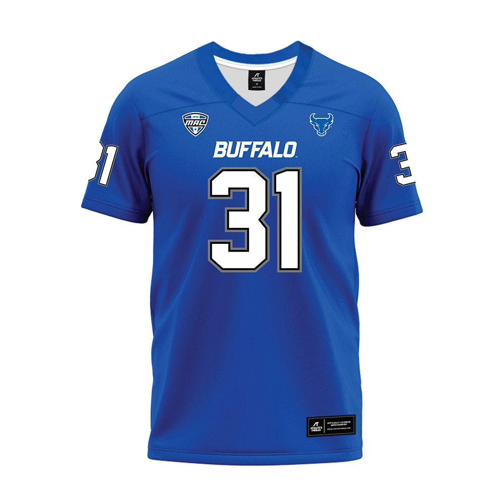 Buffalo - NCAA Football : Oliver Hautanen - Blue Premium Football Jersey-0