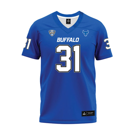 Buffalo - NCAA Football : Oliver Hautanen - Blue Premium Football Jersey-0