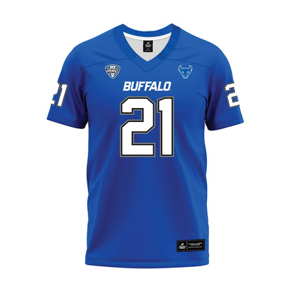 Buffalo - NCAA Football : Devare Mathis - Blue Premium Football Jersey-0