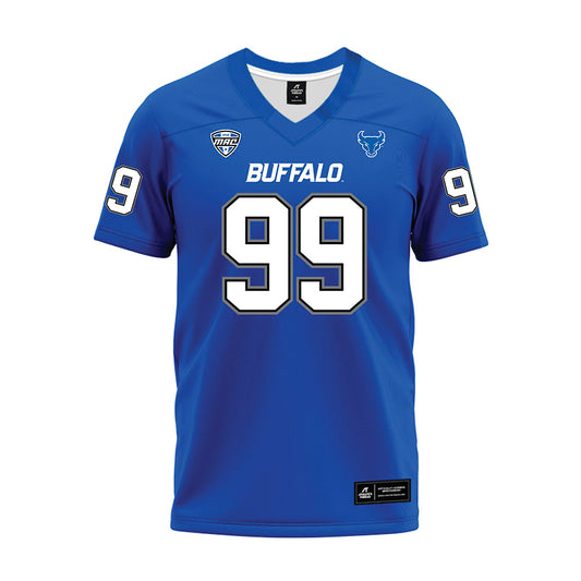 Buffalo - NCAA Football : Cornell Evans - Blue Premium Football Jersey