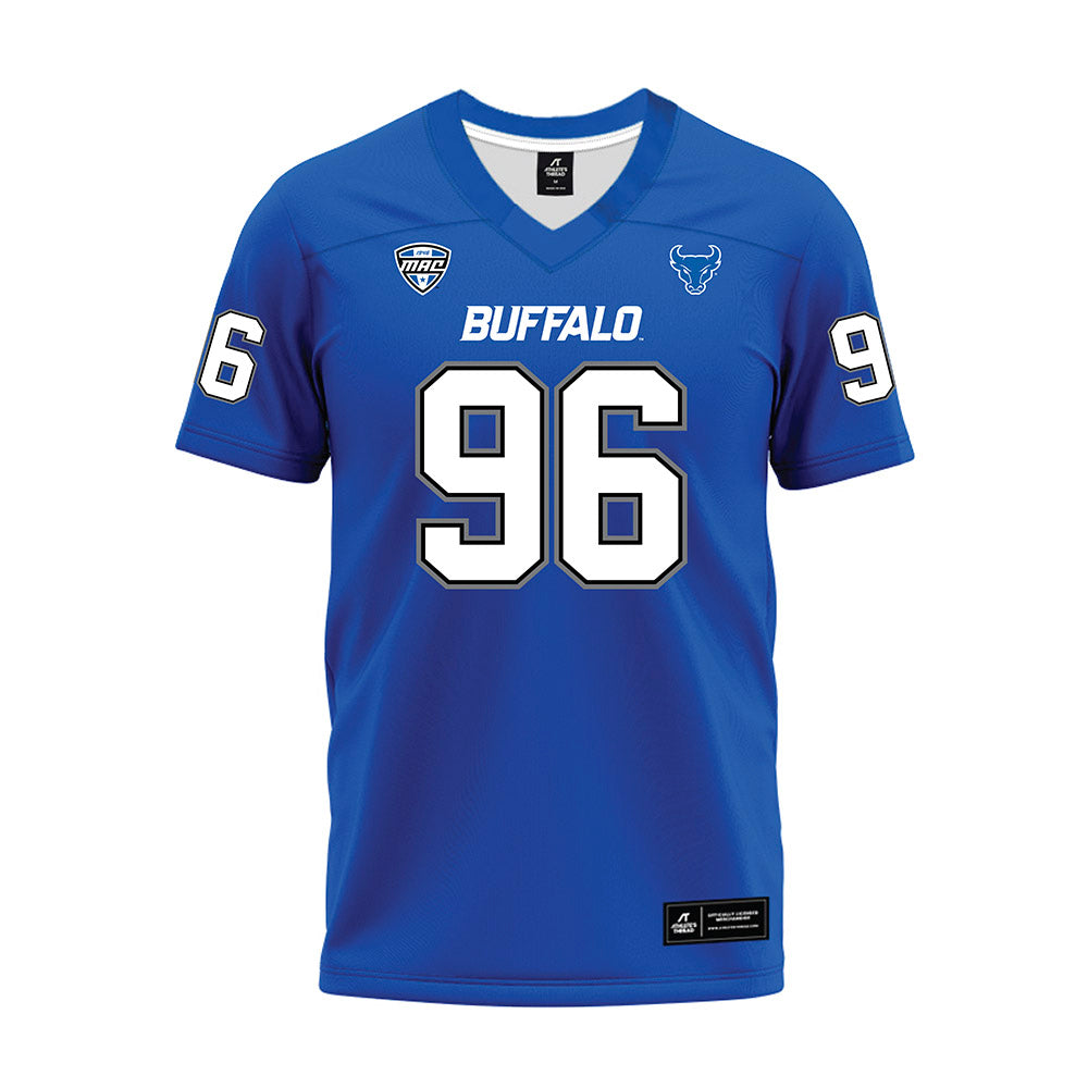 Buffalo - NCAA Football : Zachary Mcgowan - Blue Premium Football Jersey-0