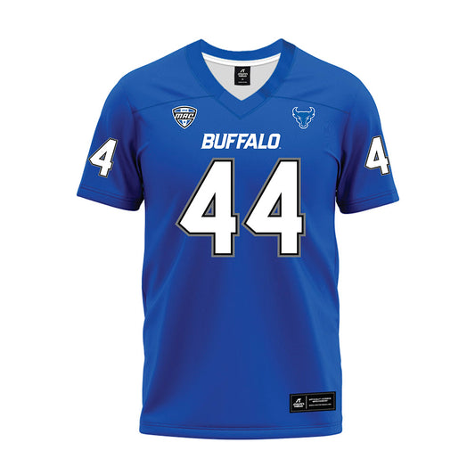 Buffalo - NCAA Football : Zach Bergmann - Blue Premium Football Jersey-0