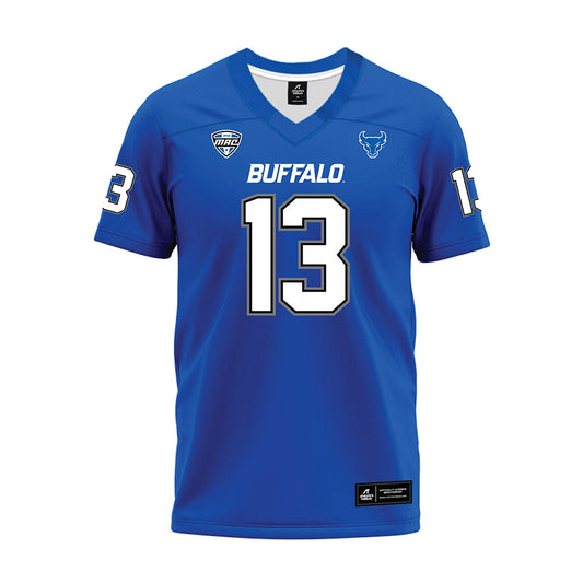 Buffalo - NCAA Football : Joey Cheshire - Blue Premium Football Jersey-0