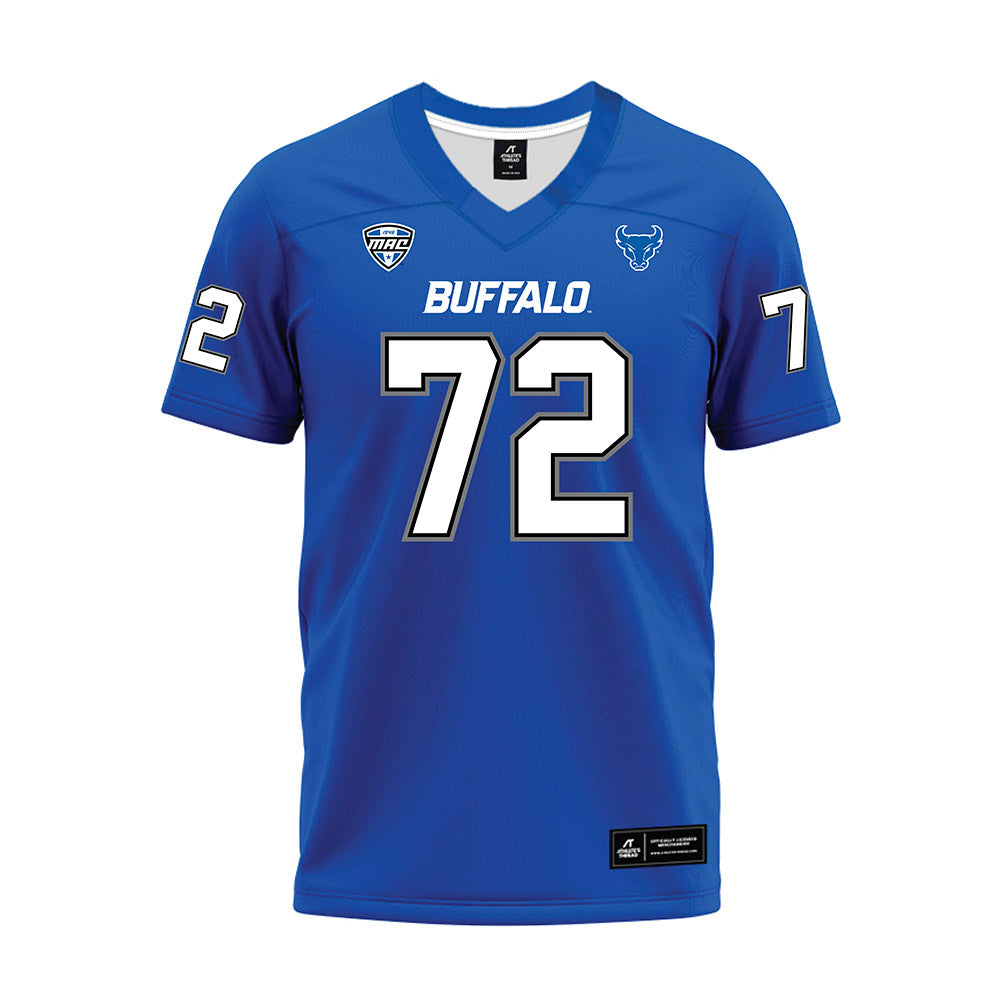 Buffalo - NCAA Football : Jaden Maxey - Blue Premium Football Jersey-0