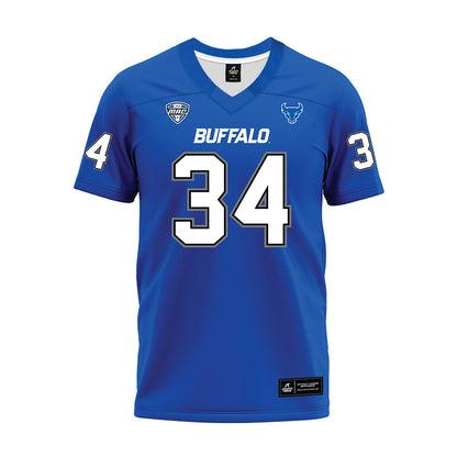 Buffalo - NCAA Football : Jonathan Rousseau - Blue Premium Football Jersey-0
