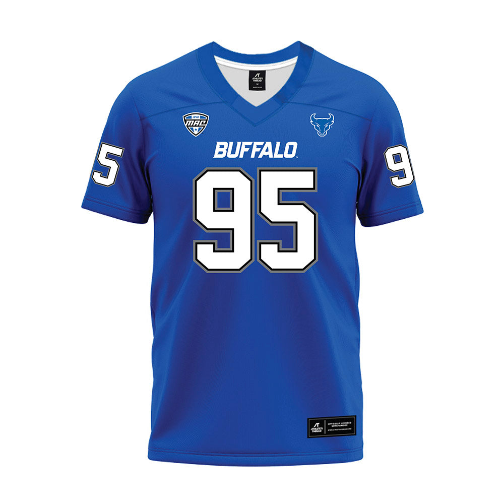 Buffalo - NCAA Football : Stantavious Smith - Blue Premium Football Jersey-0
