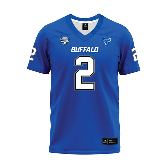 Buffalo - NCAA Football : Jaylen Andrews - Blue Premium Football Jersey-0
