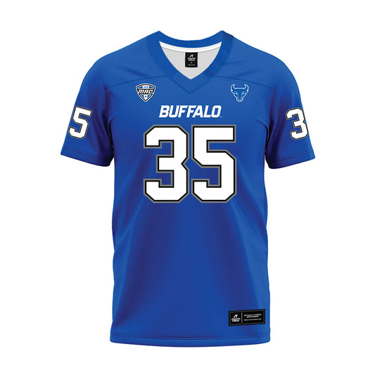Buffalo - NCAA Football : Malachi Ervin - Blue Premium Football Jersey-0