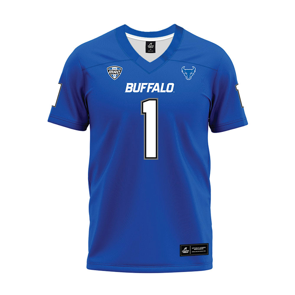 Buffalo - NCAA Football : Saveon Brown - Blue Premium Football Jersey-0