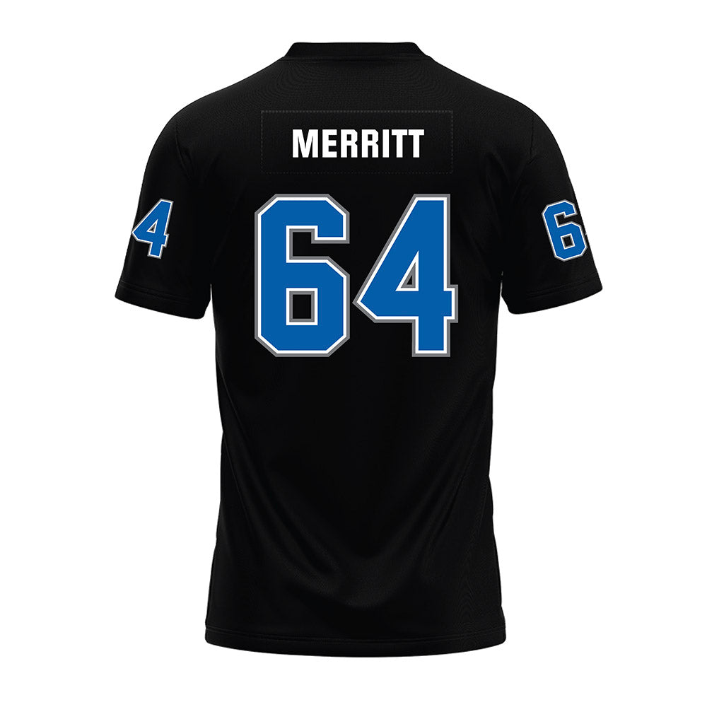 Buffalo - NCAA Football : Jake Merritt - Black Premium Football Jersey-1