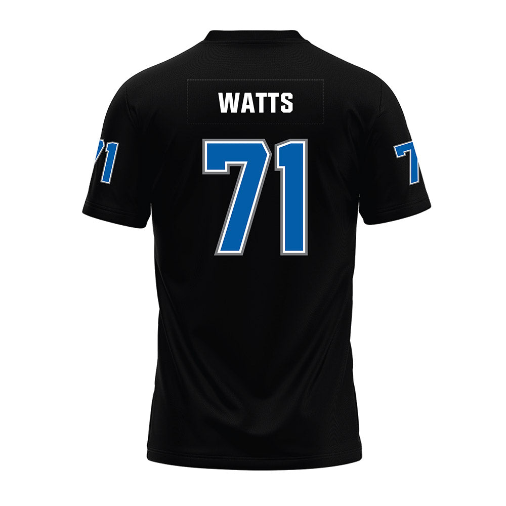 Buffalo - NCAA Football : Caleb Watts - Black Premium Football Jersey-1