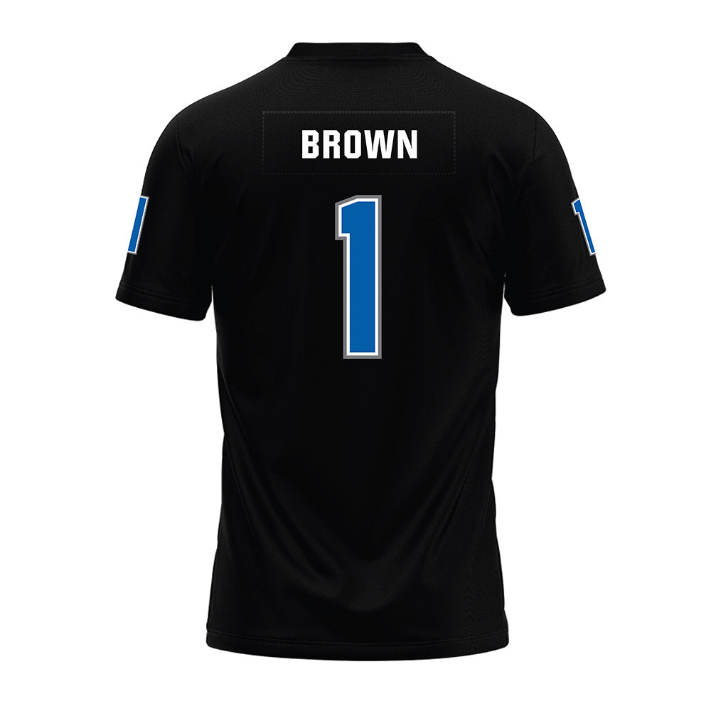 Buffalo - NCAA Football : Saveon Brown - Black Premium Football Jersey-1