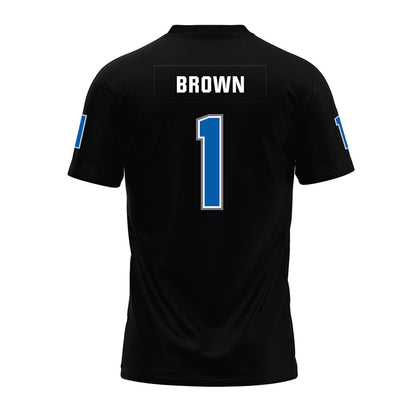 Buffalo - NCAA Football : Saveon Brown - Black Premium Football Jersey-1
