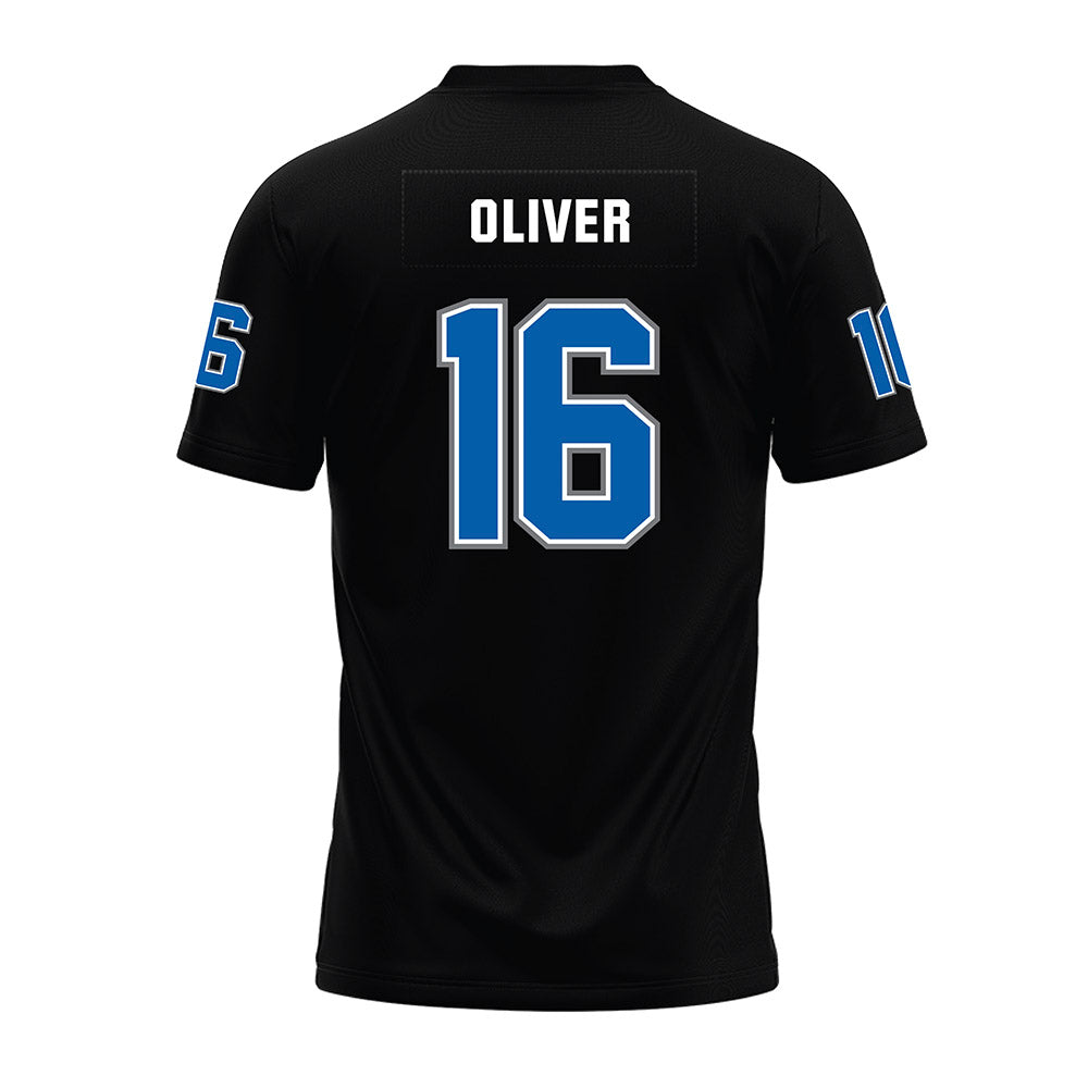 Buffalo - NCAA Football : Caleb Oliver - Black Premium Football Jersey-1